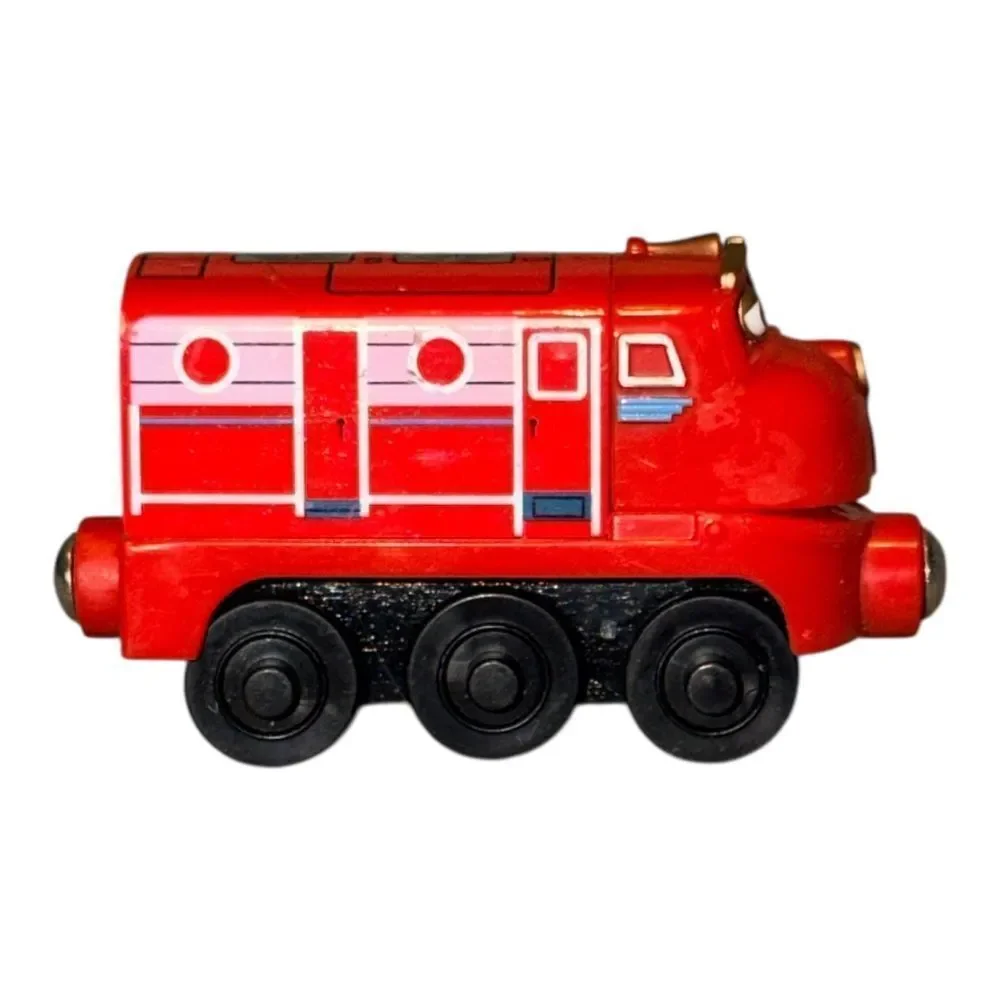 Wilson from Chuggington Tank Steam Engine Train Wooden Railway Red EUC